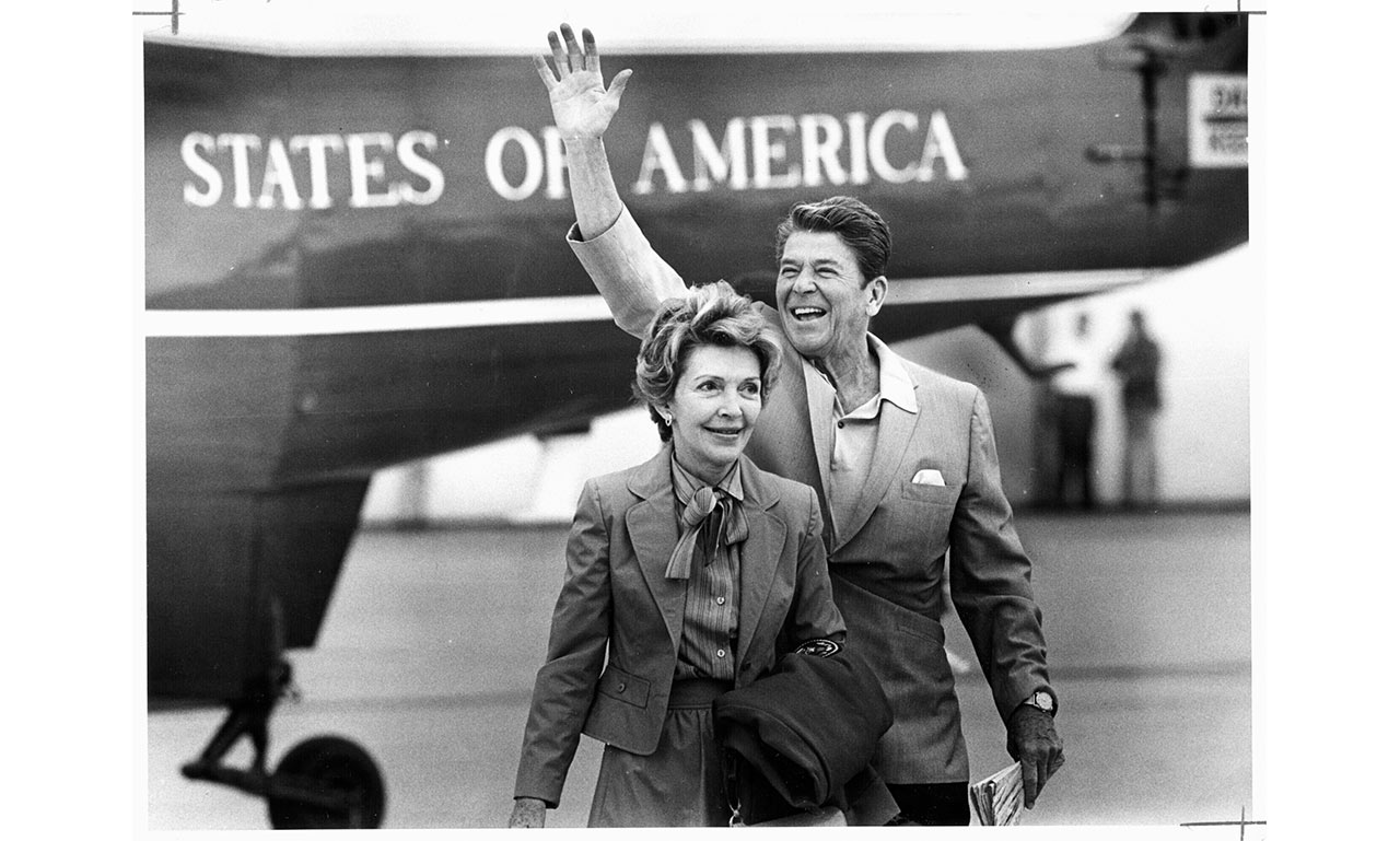 Reagan laid the groundwork for a staunchly conservative coalition built on a small government, a free market and religious values. | Photo by Joe Kennedy/Los Angeles Times/Getty