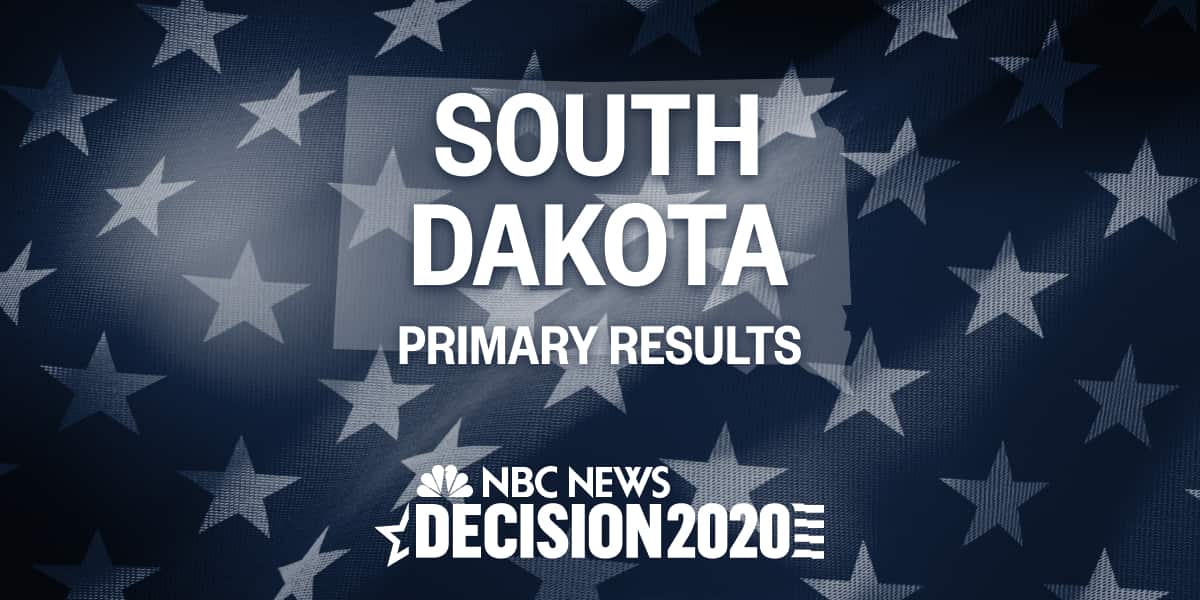 South Dakota Primary Results 2020 Live Election Map